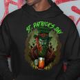 St Patricks Day Horror Scary Dark Leprechaun Spooky Cool Hoodie Unique Gifts