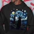 Starry Night Inspired Cat Cat Hoodie Unique Gifts