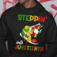 Stepping Into Junenth 1865 Pride Black African American Hoodie Unique Gifts