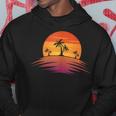 Sunset Beach Silhouette Tropical Palm Tree Sunny Lover Gift Hoodie Unique Gifts