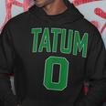 Tatum Who Wears Number 0 Green Is Incredibly Brilliant Hoodie Unique Gifts