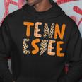 Tennessee State Flag Orange Plaid Leopard Hoodie Unique Gifts