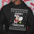 Tennis Ugly Christmas Sweater For Tennis Lovers Hoodie Unique Gifts