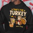 Thanksgiving Fake Cat Turkey Cat Owner Holiday Hoodie Unique Gifts