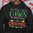 The Phillip Family Name Gift Christmas The Phillip Family Hoodie Funny Gifts