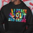 Tie Dye Peace Out Second Grade Cute Last Day Of 2Nd Grade Hoodie Unique Gifts