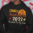 Turkey Family Thanksgiving 2023 Thankful For My Tribe Group Hoodie Funny Gifts