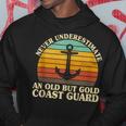 Never Underestimate An Old Coast Guard Uscg Hoodie Unique Gifts