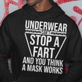 Underwear Can't Stop A Fart And You Think A Mask Works Hoodie Funny Gifts