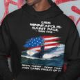 Uss Minneapolis-Saint Paul Ssn-708 American Flag Submarine Hoodie Personalized Gifts