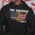 Uss Savannah Aor-4 Replenishment Oiler Ship Veterans Day Dad Hoodie Unique Gifts