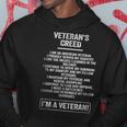 Veterans Creed I Proudly Served My Country Im A Veteran Hoodie Unique Gifts