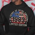 Vintage 1983 Turning 40 Bday Men 40 Years Old 40Th Birthday Hoodie Unique Gifts