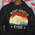 Vintage Best Uncle Ever Fist Bump Funny Uncle Fathers Day Hoodie Unique Gifts