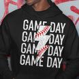 Vintage Game Day Fathers Day Lightning Bolt Baseball Sport Hoodie Personalized Gifts