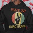 Vintage Graduate Third Grade 2022 Peace Out 3Rd Grade Hoodie Unique Gifts
