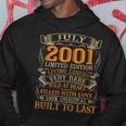 Vintage July 2001 19 Years Old 19Th Birthday Gifts Hoodie Unique Gifts