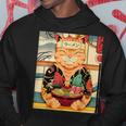 Vintage Kawaii Cat Anime Lovers Japanese Ramen Lovers Hoodie Personalized Gifts