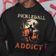 Vintage Pickleball Addict Player For Paddleball Lover Hoodie Unique Gifts