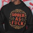 Vintage Sober As Fuck Clean Serene Steps To Recovery Hoodie Unique Gifts
