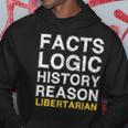 Votegold Vintage Distressed Libertarian - Facts & Logic Hoodie Unique Gifts