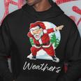 Weathers Name Gift Santa Weathers Hoodie Funny Gifts