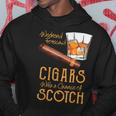 Weekend Forecast Cigars Chance Of Bourbon Fathers Day Gift Cigars Funny Gifts Hoodie Unique Gifts
