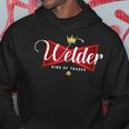 Welder King Of Trades In A Parody Funny Welding Grandpa Dad Hoodie Funny Gifts