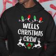 Wells Name Gift Christmas Crew Wells Hoodie Funny Gifts