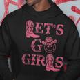 Western Lets Go Girls Bridal Bachelorette Party Matching Hoodie Unique Gifts