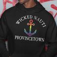 Wicked Nauti Provincetown Lgbtq Pride Nautical Distressed Hoodie Unique Gifts