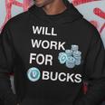 Will Work For Vbucks Gamer Youth Funny Gamer Hoodie Unique Gifts