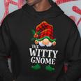 Witty Gnome Matching Family Christmas Party Pajama Hoodie Unique Gifts