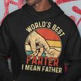 Worlds Best Farter I Mean Father Hand Vintage Fathers Day Hoodie Unique Gifts