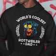 Worlds Coolest Dog Dad Papa - Men Rottweiler Hoodie Funny Gifts