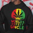 Worlds Dopest Uncle Rasta Jamaican Weed Cannabis Stoner Gift Hoodie Unique Gifts