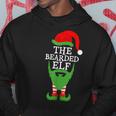 Xmas Holiday Matching Ugly Christmas Sweater The Bearded Elf Hoodie Unique Gifts
