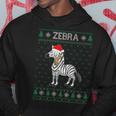 Xmas Zebra Ugly Christmas Sweater Party Hoodie Unique Gifts