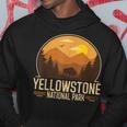 Yellowstone National Park Adventure Retro Vintage Hiking Hoodie Unique Gifts