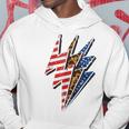 America Leopard Cheetah Lightning Bolt 4Th Of July Patriotic Hoodie Unique Gifts