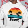 Bahamas Sunset Vintage Souvenir Palm Tree Beach Sun Hoodie Unique Gifts