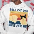 Best Cat Dad Ever Retro Vintage Cat Daddy Father Day Hoodie Unique Gifts