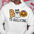 Boo To Bullying Ghost Pumpkin Orange Anti Bully Unity Day Hoodie Unique Gifts