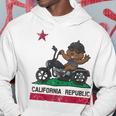 California Republic Flag Bear Biker Motorcycle Hoodie Unique Gifts