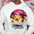 Cancun Mexico Palm Tree Beach Summer Vacation Sunset Hoodie Unique Gifts