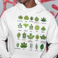 Different Types Of Tree Leaves Common Leaves Nature Lovers Hoodie Unique Gifts