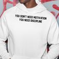 Motivational Quote Discipline For Gym Athletes Humor Hoodie Unique Gifts