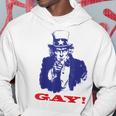 Funny Uncle Sam Griddy Say Gay Lgbt Gay Ally Pride Month Hoodie Unique Gifts