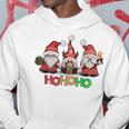 Ho Ho Ho Merry Christmas Santa Claus Gnome Reindeer Holidays Hoodie Unique Gifts