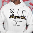 I Was Normal 3 Cats Ago Black Cats Hoodie Unique Gifts
